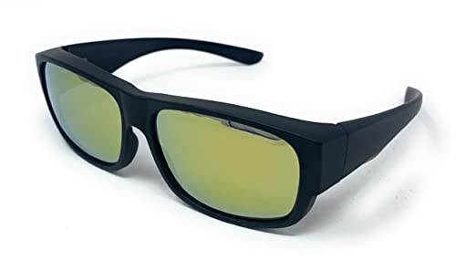 The Mirrored Fit Over Glasses, OTG, Polarized Unisex Wrap-Around Sunglasses for Men and Women2