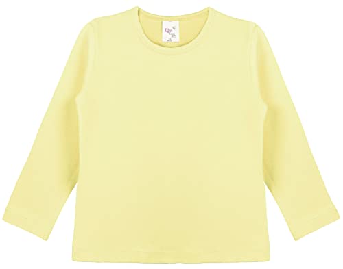 Image of Lilax Girls' Basic Long Sleeve Round Neck Cotton T-Shirt