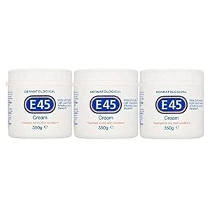 E45 Dermatological Cream Treatment for Dry Skin Conditions (350g) Pack of 3