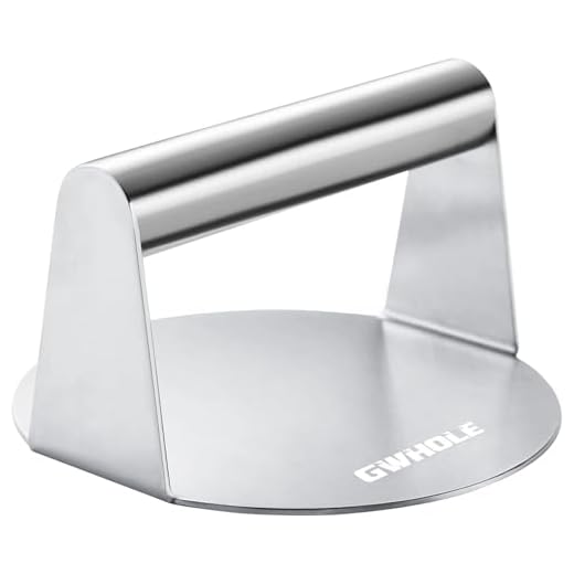 GWHOLE 304 Stainless Steel Smash Burger Press