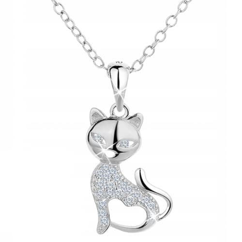 Collier chat en argent massif bijou discret pour votre style quotidien