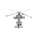 Fascinations Metal Earth AH-64 Apache 3D Metal Model Kit
