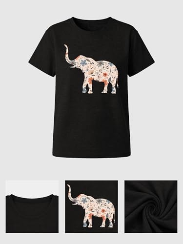 Image of Anbech Womens Dandelion Graphic T-Shirts Teen Girls Cute Sunflower Print Casual Tee Tops