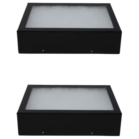 Riker Glass Top Display Cases for Collectables, Arrowheads, Medals & More (2 Pack 8 x 6 x 2) Cover