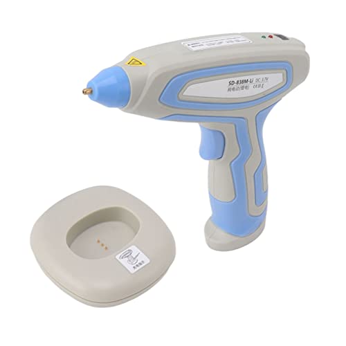 Pistola de cola quente sem fio, mini kit de pistola de cola quente, recarregável, USB, aquecimento r