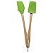 Tovolo Mini Silicone Spatula and Spoonula, Spring Green, Set of 2