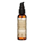 Ora's Amazing Herbal Calendula Oil with Licorice, Jojoba, Fragrance Free, Unscented, Facial Cleansing, Moisturizing, Eczema & Sensitive Skin, Cold Pressed Oils, Recycled Plastic, 2 oz Travel Size