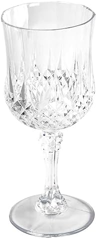 Lot De Six Verres à Vin Blanc Pied Roehmer Décor De Vignes - Arts De La Table