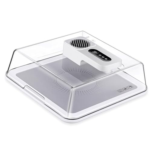 Vassoio per scongelamento rapido per carne congelata, tappetino per scongelamento intelligente con tecnologia di flusso d'aria, include coperchio e timer, ricaricabile, ideale per bistecca, pollo