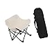 shamjina Folding Camping Chair,Beach Chair Nonslip with Organizer Bag Outdoor Moon Chair Portable Folded Chair for Garden Backyard, White