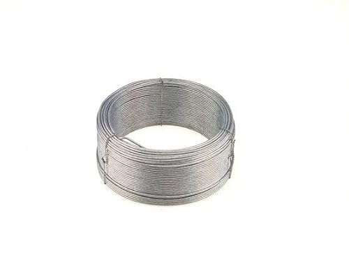 Garmix Spanndraht Befestigung für Gartenzaun Maschendraht Volieren (Verzinkt 50m, 1,0mm) Garmix Spanndraht Befestigung für Gartenzaun Maschendraht Volieren (Verzinkt 50m, 1,0mm)