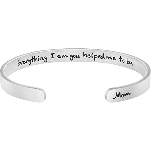 Sra. Pulsera para femenina Madre grabado Pulsera inspiradora, pulsera de joyer�a tallada en pulsera inspirada.