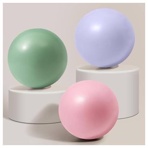 Vortix [3/6 Piezas Pelota de Pilates 25 cm – Antideflagrante & Antideslizante, con Tubo Inflable, Pelota Pilates Pequeña Músculos del Suelo Pélvico, para Yoga & Fitness & Casa & Oficina