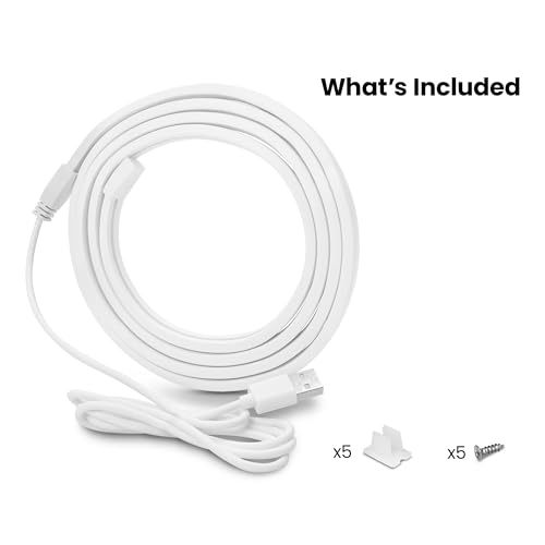 Image of Feit Electric 5ft Indoor USB-Powered White Neon Flex Light, 120 Lumens, 3000K Bright Glow, 25,000-Hour Lifetime, Easy-to-Shape Display Lighting for Bedrooms, Dorms, Desks and More, NF5 /3K /USB