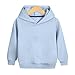 Sweatshirts For Teen Girls Long Sleeve Cute Fashion Hoodies For Teens Solid Oversized Hooded Girls Sweatshirts 2025 Fall Pullover Tops With Pocket Light Blue 150