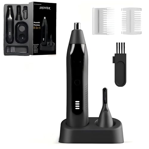 AsBellt 3-in-1 Ear, Nose, Eyebrow & Facial Hair Trimmer