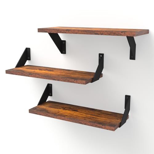 ChasBete Estante Pared Vintage 3 Piezas