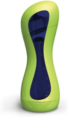 Biberon auto-chauffant Iiamo Go, coloris vert/bleu