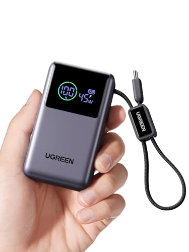 UGREEN Nexode Pro Power Bank 10,000mAh 45W, Compact Portable...