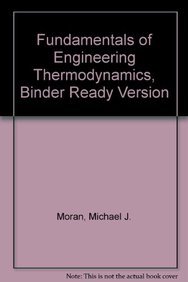 Fundamentals of Engineering Thermodynamics, Bin... 0471752584 Book Cover