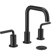 Matte Black Bathroom Faucet with 2 Handles for Sink, 4-inch Centerset