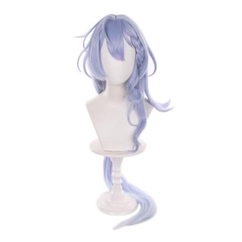 Image of Light Blue Gradient Lavender Cosplay Wig Women Men Halloween Cos