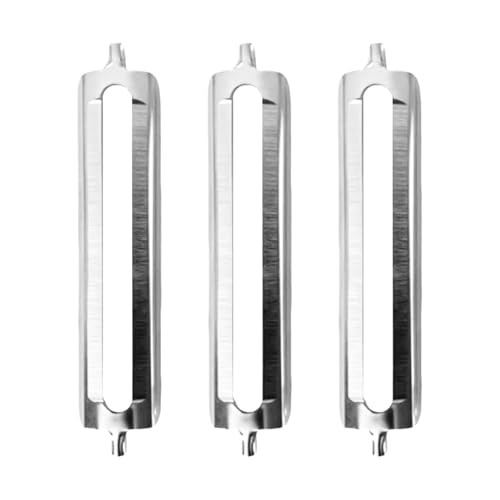 Pack of 3 Tupper, Turbo Peeler, Potato Peeler, Replacement Blade, Vegetable Peeler, Blades Stainless Steel Replacement Blades, Famos Fruit for Vegetable Bowl, Knife, Orange Peeler, Peeler Pendulum