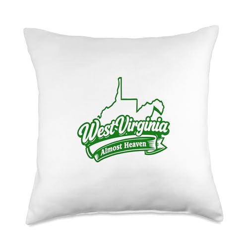 Almost Heaven West Virginia Throw Pillow