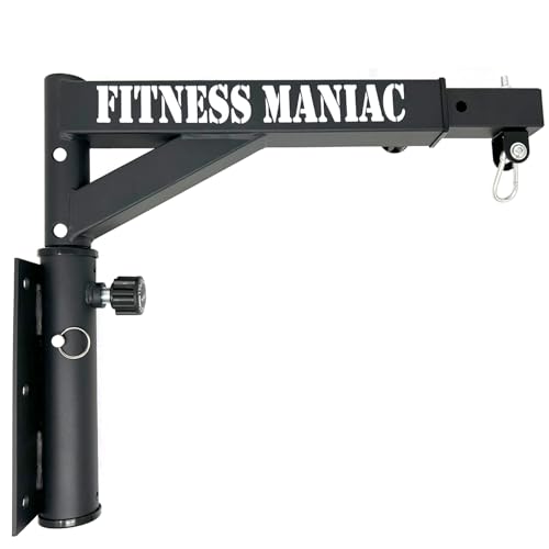 Rotatable Heavy Bag Mount Wall Boxing Bag Hanger, Adjustable Punching Bag Mount, Heavy Duty Boxing Bag Bracket for Home Gym & Training