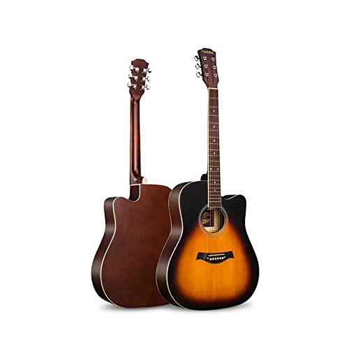 YYFANG Guitare Folk, sonorité exceptionnelle, Trou d’écho, qualité de Son Rond, Boutons entièrement fermés, Conception de Coin entaillé, Touche courbée. (Couleur : Jaune, Taille : 41 inches) - Les Beatles, Paul McCartney, John Lennon, RIngo Starr, George Harrison YYFANG Guitare Folk, sonorité exceptionnelle, Trou d'écho, qualité de Son Rond, Boutons entièrement fermés, Conception de Coin entaillé, Touche courbée. (Couleur : Jaune, Taille : 41 inches)