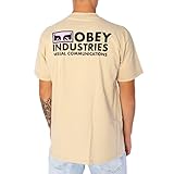  Obey Visual Communications T-Shirt Sand L