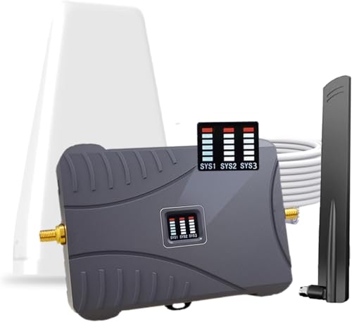 Cell Phone Booster for Home & Multi-Room,Up to 7,000 sq ft,Cell Phone Signal Booster for Band 5/12/13/17,Boost 5G 4G Data for All U.S. Carriers FCC Approved Cell Signal Booster