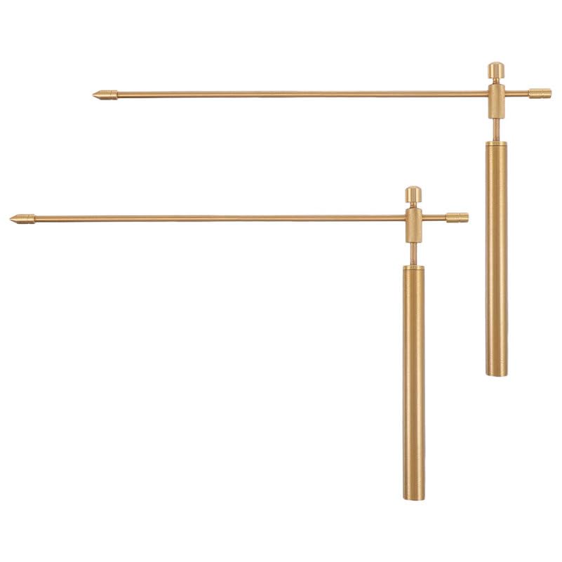 ULTECHNOVO 2 Pcs Pure Copper Dowsing Rods for Water Divining - 21cm L-Shaped Divining for Ghost Hunting, Spiritual Energy Healing & Paranormal Investigation - Portable Water Witching Rods