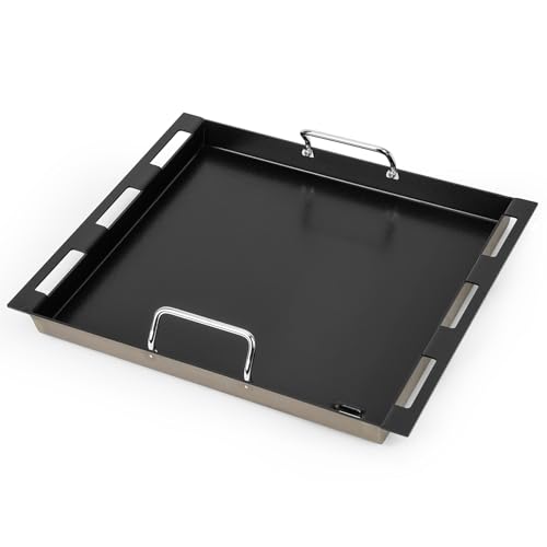 Onlyfire BBQ Griddle for Weber Genesis 2022 Series Gas Grills, Ceramic Coated Nonstick Flat Top Griddle Replacement for Weber Crafted Frame Kit, Black by onlyfire - Used condition - US$36.42
