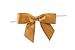Reliant Ribbon 100 Piece Bow 3.25 Span X 2 Tails Twist Tie Ribbon, Old Gold, 7/8"