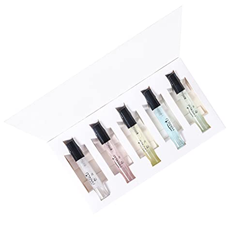 Minkissy 5Pcs Pocket Perfume Fresh Fragrance Samples Traveling Perfume Tube Portable Perfume Fragrances (5ml)