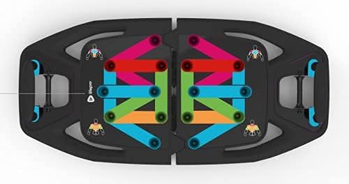 Lifepro Portable Home Gym with Push Up Training Board for Full Body Workouts Push Up Rack Board with 4 Resistance Bands - Home Workout kit Platform for Home Workouts Regular 12 Push-up