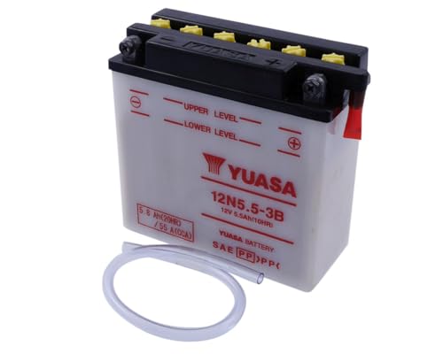 Batterie de moto YUASA 12N5.5A-3B 12V accumulation et allumage fiable