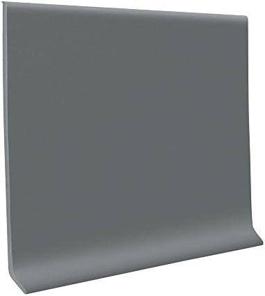 Roppe 700 Series 1/8" Rubber/Vinyl Mix (Type TP) Dark Gray, 4" H X 120' L X 1/8" W
