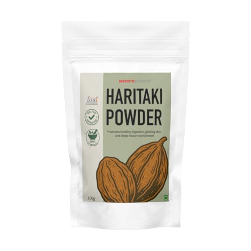 Image of Harad Powder - 100gms - Haritaki Powder, Inknut Powder for Dark Circles, Face, Skin & Healthy Digestion - Harde, Kadukkai Organic, Haritaki Churna
