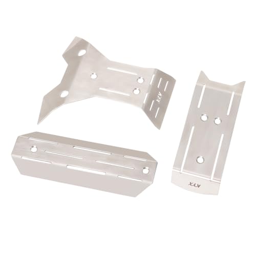 Image of KYX Racing Stainless Steel Skid Plate Guard Chassis Guard for 1 /16 Rc Crawler Car Traxxas Mini-Maxx