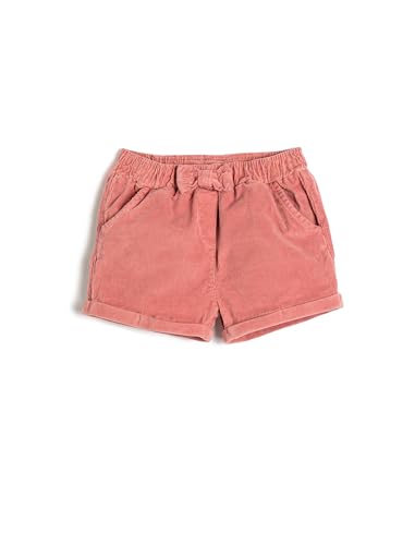 Shorts petites filles en velours rose Koton avec poches pratiques