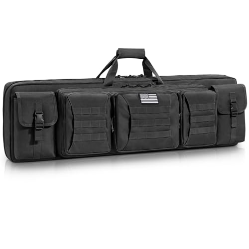 CVLIFE 42" Soft Rifle Case Double Rifle Bag Long Gun Bag Backpack Shooting - image 1
