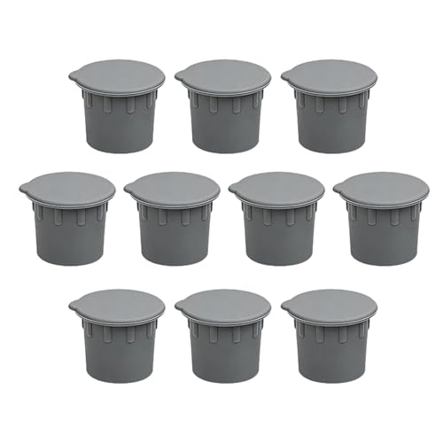 Cache-Trou pour clôture de Piscine - 10 pièces protège-Sol pour terrasse | Capuchons de Protection pour Trous | Utilisation extérieure résidentielle, Commerciale, Jardin, Cour