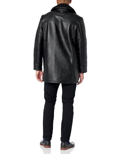 Image of Andrew Marc Men's Andrew Marc Men's Faux Leather Sherling Jacket