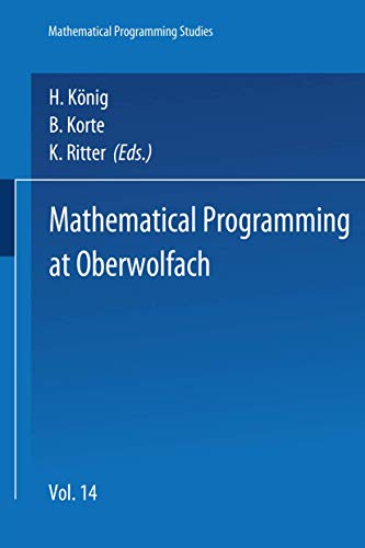 Mathematical Programming at Oberwolfach view 2