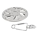 NUOBESTY Edelstahl Austernteller Satz Mit Clip Lebensmittelecht Spülmaschinenfest Für Meeresfrüchte Und Backen Gastronomiegerät Für Restaurant Und Heimgebrauch