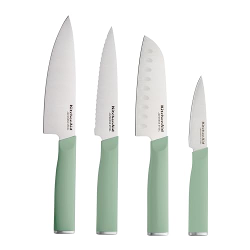 La mejor selección de kitchen aid mexico , listamos los 10 mejores. 48 KitchenAid - Juego de chef con cubiertas de ajuste personalizado, cuchillo de cocina afilado, hoja de acero inoxidable japonés de alto carbono, 4 piezas, pistacho