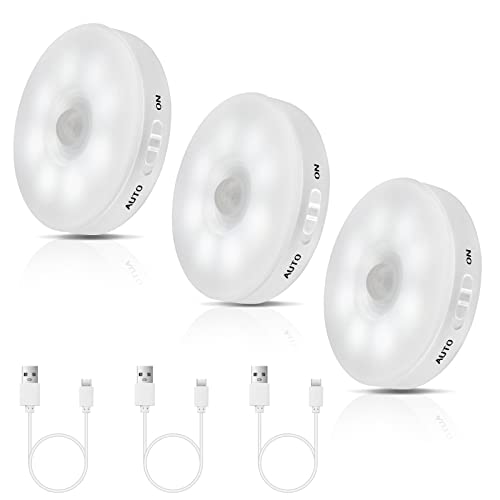 Okerich Improved LED Rechargeable Motion Sensor Light Indoor, Long-Lasting Battery, Closet Lights Motion Sensored, Motion Sensor Night Light, Puck Lights for Closet, Cabinet, Kitchen (B0C15C5C16) Amazon Price History, Amazon Price Tracker