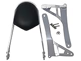 400 mm hoch Highway Hawk Sissy Bar Wide für Suzuki VL 1500 Intruder - Höhe vom Fender ca. 400 mm hoch in Chrom - komplett mit Halterung